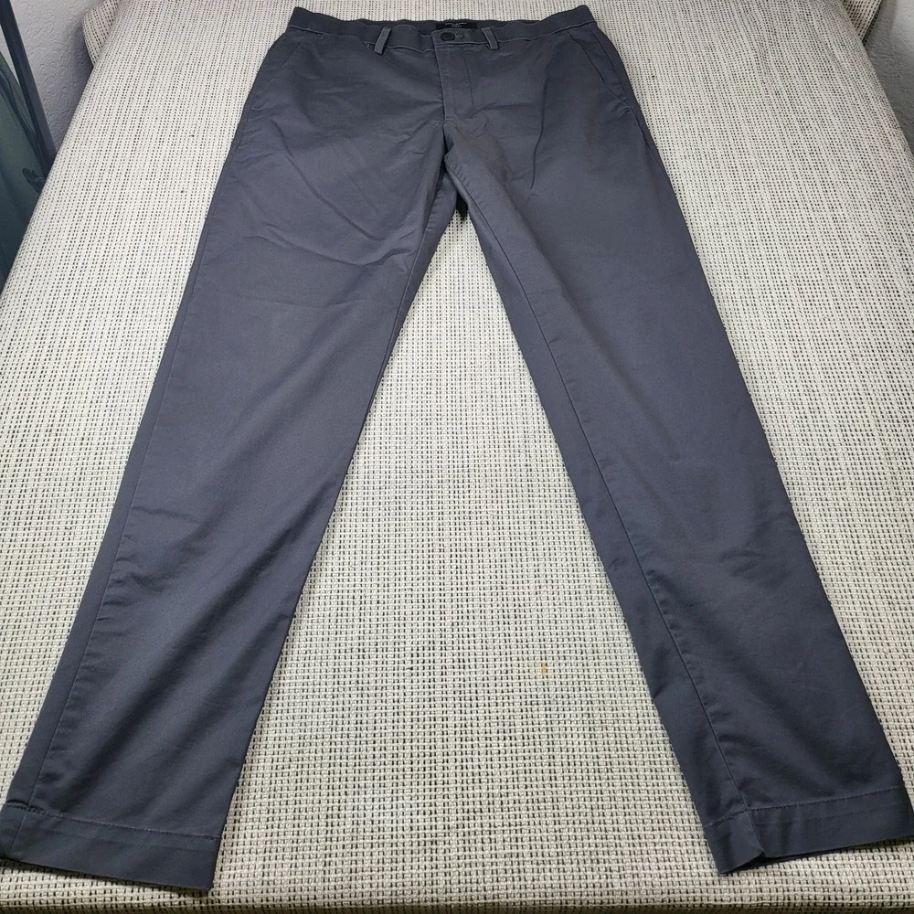 Banana Republic Pants Mens 30x32 Gray Chino Slim‎ Fit Straight Leg Casual Office